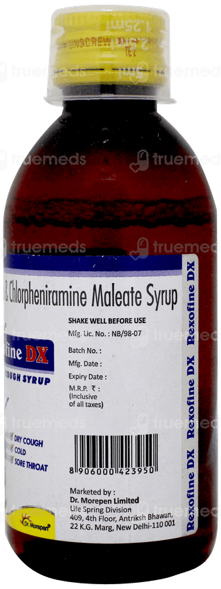 Rexofine Dx Cough Syrup 100Ml